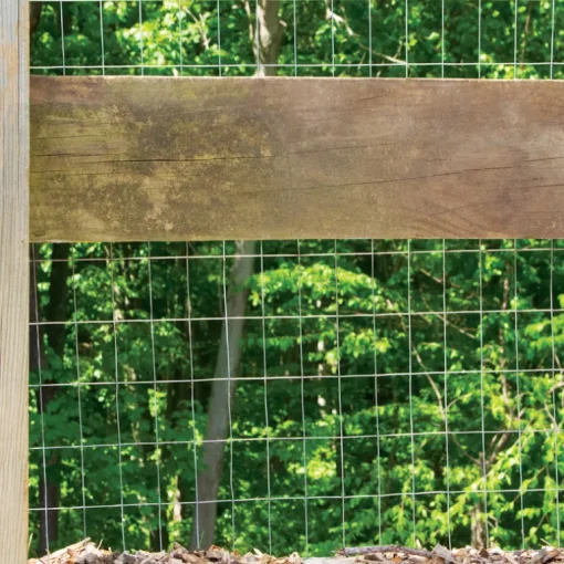 Garden Zone 60 in. H X 50 ft. L Galvanized Steel Garden Fence Silver