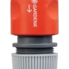 Gardena 5/8 in. Nylon/ABS Threaded Female Hose End Repair Connector with Water Stop