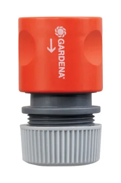 Gardena 5/8 in. Nylon/ABS Threaded Female Hose End Repair Connector with Water Stop