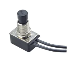 Gardner Bender 10 amps Push Button Switch Black 1 pk