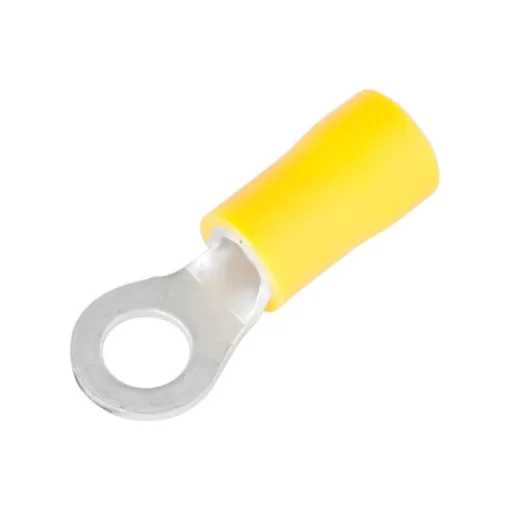 Gardner Bender 12 AWG Insulated Ring Terminal Yellow 8 pk