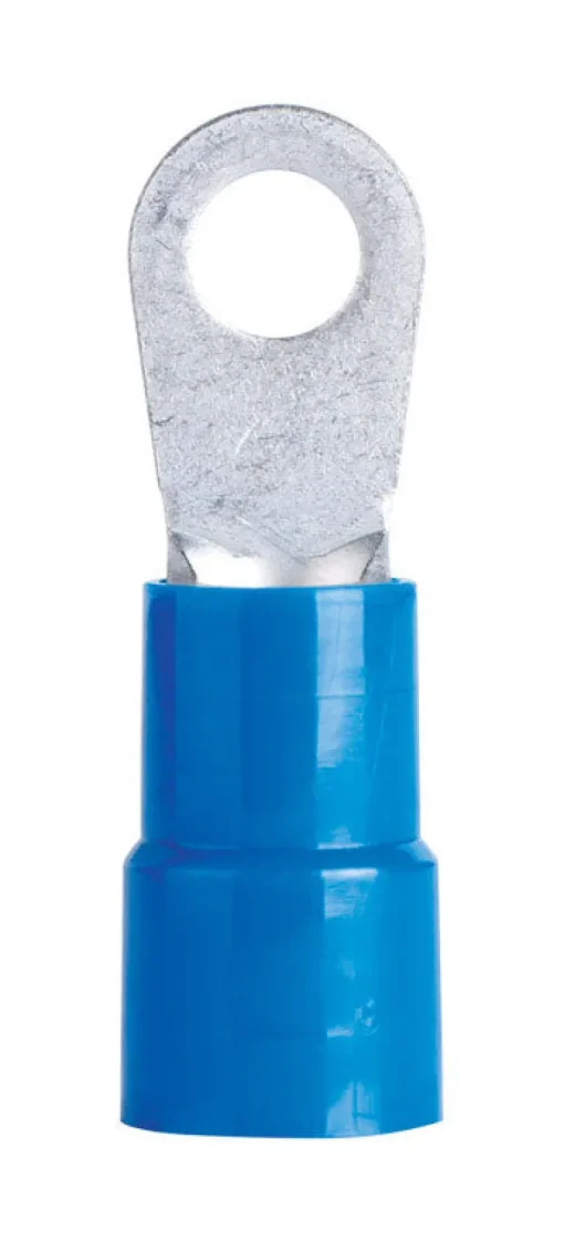 Gardner Bender 6 Ga. Insulated Wire Ring Terminal Blue 4 pk