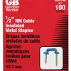 Gardner Bender 1/2 in. W Metal Insulated Cable Staple 100 pk