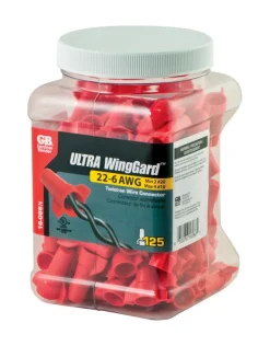 Gardner Bender WingGard 22-6 Ga. Copper Wire Wire Connectors Red 125 pk