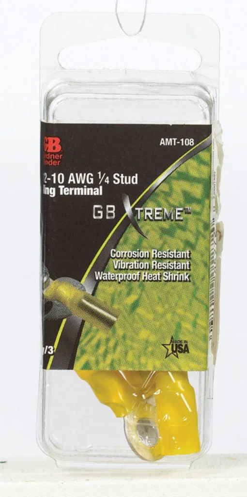 Gardner Bender Xtreme 12-10 Ga. Insulated Wire Ring Terminal Yellow 3 pk