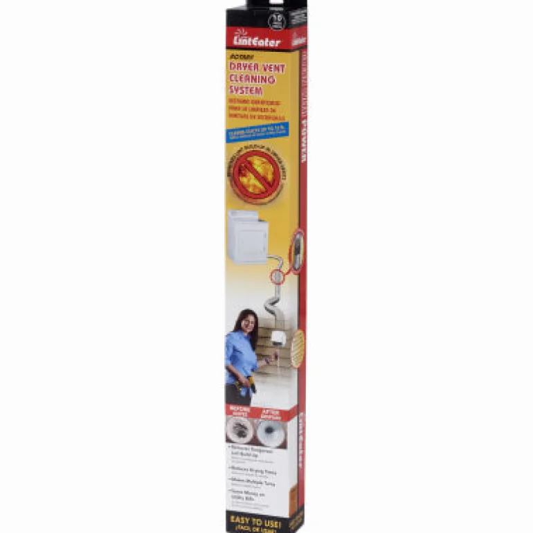 Gardus LintEater 12 ft. L Black/White Plastic Vent Cleaning Kit