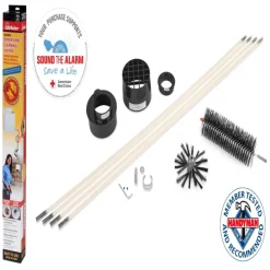 Gardus LintEater 12 ft. L Black/White Plastic Vent Cleaning Kit