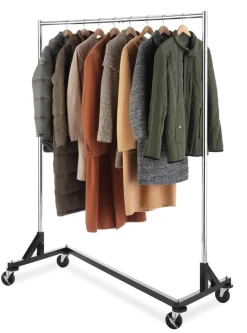 GARMENT RACK Z BLK/SLV