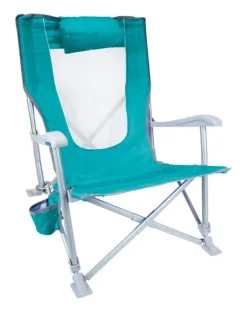 GCI Outdoor Sun Recliner 3 position Adjustable Green Sun & Sport Folding Chair