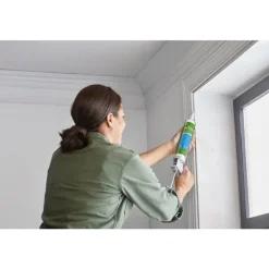 GE Max Extra Crystal Clear Siliconized Acrylic Caulk 10.1 oz. (Pack of 12)