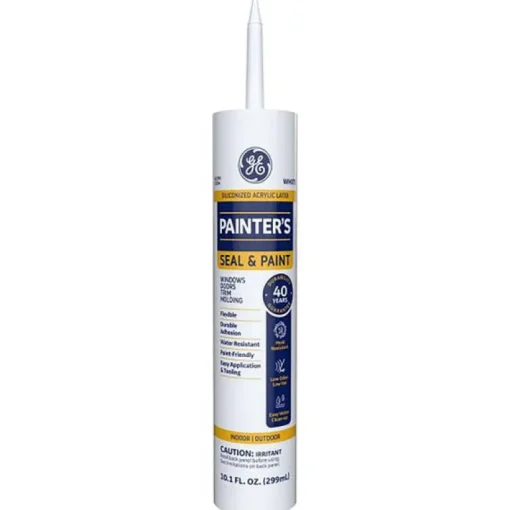 GE Painter's White Siliconized Acrylic Latex Painter's Caulk 10.1 oz. (Pack of 12)