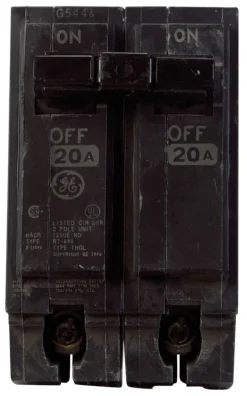 GE Q-Line 20 amps Standard 2-Pole Circuit Breaker
