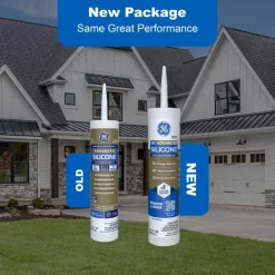 GE Silicone 2 Black Silicone 2 Window and Door Silicone 10.1 oz. (Pack of 12)