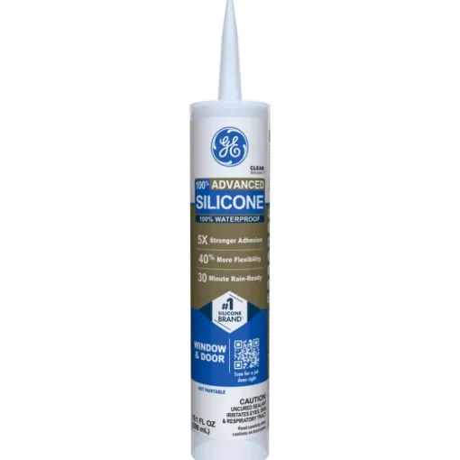 GE Silicone 2 Clear Silicone 2 Window and Door Silicone 10.1 oz. (Pack of 12)