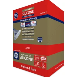GE Silicone 2 Clear Silicone 2 Kitchen and Bath Caulk 2.8 oz.