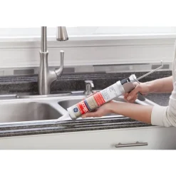 GE Silicone 2 Clear Silicone 2 Kitchen and Bath Caulk 10.1 oz.