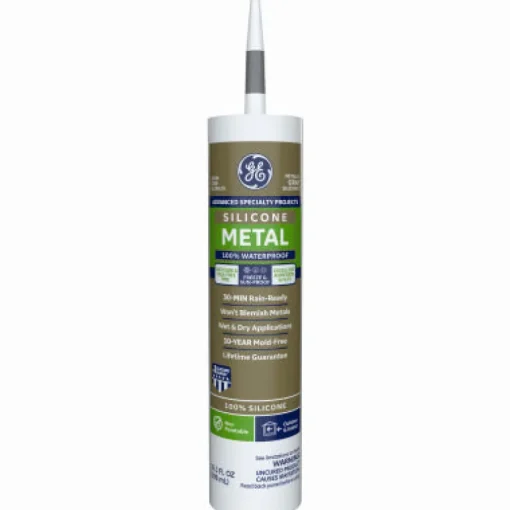 GE Silicone 2 Gray Silicone 2 Metal Gutter Silicone 10.1 oz.