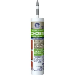 GE Silicone 2 Light Gray Silicone 2 Concrete and Masonry Silicone 10.1 oz. (Pack of 12)