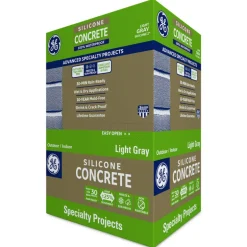 GE Silicone 2 Light Gray Silicone 2 Concrete and Masonry Silicone 10.1 oz. (Pack of 12)