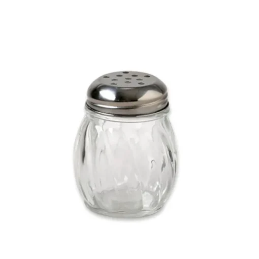 Gemco Clear/Silver Glass/Stainless Steel Cheese Shaker 5 oz