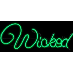 Gemmy Light Glo LED Prelit Wicked Sign Halloween Decor