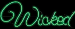 Gemmy Light Glo LED Prelit Wicked Sign Halloween Decor