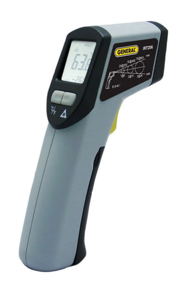 General 608 deg 8:1 Non-Contact Infrared Thermometer 5.98 in. L X 1.26 in. W Gray