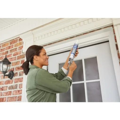 General Electric Black Silicone Waterproof All Purpose Caulk Sealant 10.1 oz. (Pack of 12)