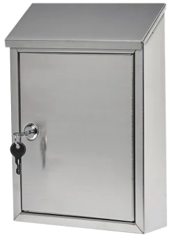 Gibraltar Mailboxes Ashley Contemporary Stainless Steel Wall Mount Silver Mailbox