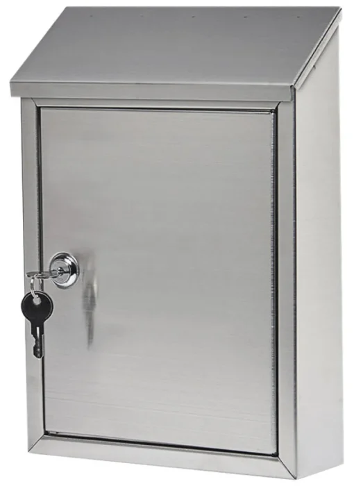 Gibraltar Mailboxes Ashley Contemporary Stainless Steel Wall Mount Silver Mailbox