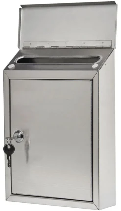 Gibraltar Mailboxes Ashley Contemporary Stainless Steel Wall Mount Silver Mailbox