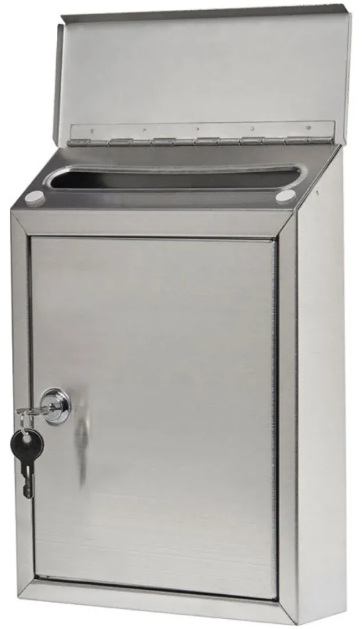 Gibraltar Mailboxes Ashley Contemporary Stainless Steel Wall Mount Silver Mailbox