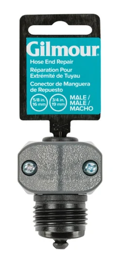 Gilmour 5/8 & 3/4 in. Nylon Threaded Male Hose Mender Clamp (Pack of 12)