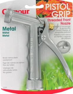 Gilmour 857302-1001 Full Size Zinc Pistol Grip Nozzle With Threaded Front