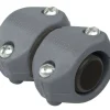 Gilmour Light Duty 5/8 in. x 3/4 in. Plastic Threaded Male/Female Hose Mender Clamp