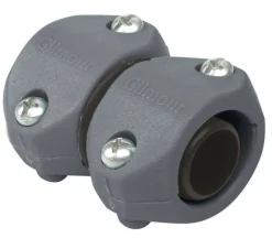 Gilmour Light Duty 5/8 in. x 3/4 in. Plastic Threaded Male/Female Hose Mender Clamp