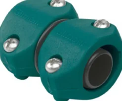 Gilmour Light Duty 5/8 in. x 3/4 in. Plastic Threaded Male/Female Hose Mender Clamp