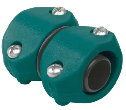 Gilmour Light Duty 5/8 in. x 3/4 in. Plastic Threaded Male/Female Hose Mender Clamp