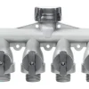 Gilmour Polymer Threaded Male 4-Way Shut-off Valve