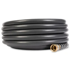Gilmour Vinyl Gray 600 PSI Crush Resistant Premium Grade Hose 5/8 Dia. in. x 75 L ft.