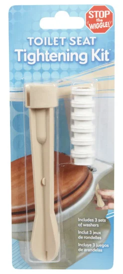 Ginsey All-In-One Toilet Tool Seat Tightening Kit with 6-Washers