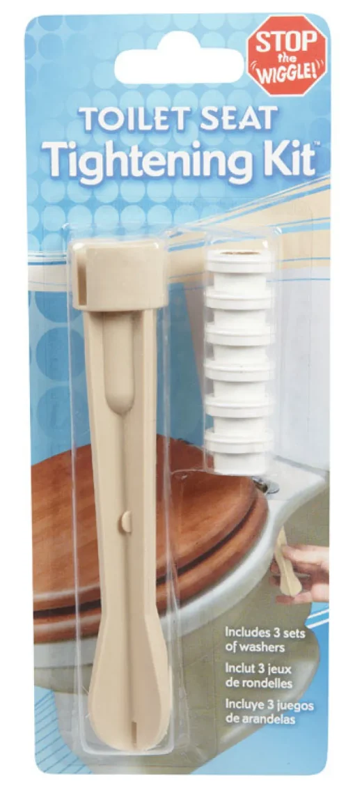 Ginsey All-In-One Toilet Tool Seat Tightening Kit with 6-Washers