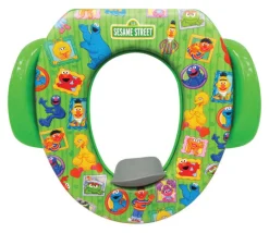 Ginsey Sesame Street Framed Friends Round Soft Child's Toilet Seat