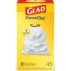 Glad 13 gal. Kitchen Trash Bags Drawstring (Case of 6)