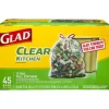 Glad 13 gal. Tall Kitchen Bags Drawstring