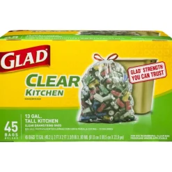 Glad 13 gal. Tall Kitchen Bags Drawstring