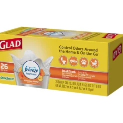 Glad Febreze 4 gal Hawaiian Aloha Scent Trash Bags Quick Tie 26 pk