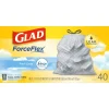 Glad ForceFlex 13 gal Fresh Scent Tall Kitchen Bags Drawstring 40 pk (Pack of 6)