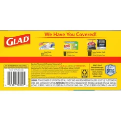 Glad ForceFlex 13 gal Fresh Scent Tall Kitchen Bags Drawstring 34 pk (Pack of 6)
