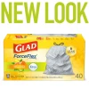 Glad OdorShield 13 gal Lemon Scent Kitchen Trash Bags Drawstring 40 pk (Pack of 6)